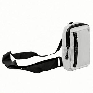 Bolso cruzado deportivo unisex de nailon, riñonera para correr, bolso de pecho con correas ajustables - Product Image 3