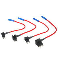 Adaptateur de fusible 12V, kit d'adaptateur de fusible pour ajouter un circuit, mini adaptateurs de fusible standard Micro2 à profil bas pour voitures, camions, bateaux
