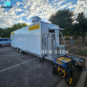 Trẻ sơ sinh tùy chỉnh màu sắc logo nhôm thép không gỉ kinh doanh nhỏ thực phẩm di động xe tải nhượng Bộ khoai tây chiên BBQ Pizza thực phẩm - Product Image 4