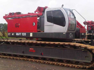 <span class=keywords><strong>Grue</strong></span> de levage robuste anti-affaissement de 120 tonnes pour la construction d'installations industrielles et les grands projets d'ingénierie de fondations - Product Image 4