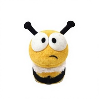 Coussin en peluche Abeille Mignonne, Jouet en peluche Insecte Doux, Remplissage Coton PP, Poupée à câliner pour le sommeil, Cadeau d'anniversaire pour Filles et Enfants