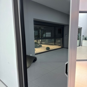 <span class=keywords><strong>Porte</strong></span> <span class=keywords><strong>coulissante</strong></span> <span class=keywords><strong>en</strong></span> <span class=keywords><strong>verre</strong></span> moderne à suspension supérieure sans rail inférieur pour cuisine et salon - Product Image 5