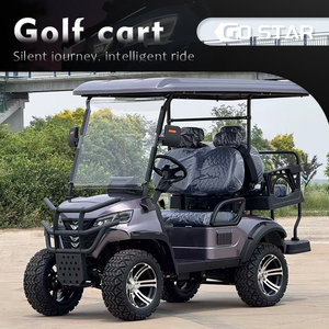 Voiturette de golf 4 places équipée de feux LED, certifiée CE, véhicule de navettage pour hôtel, complexe hôtelier, voiturette de golf 4 places - Product Image 1