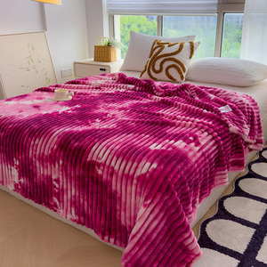 Chic 100% Polyester <span class=keywords><strong>Polaire</strong></span> Couverture Solide Motif Léger & Chaud Impressions Superbes Ornées Techniques Tissées pour Un Usage Domestique & Voyage - Product Image 3