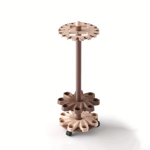 <span class=keywords><strong>Support</strong></span> de cannes à pêche rotatif à 360° en plastique sur pied avec quatre roues, installation sans perçage, présentoir pour leurres de pêche - Product Image 4