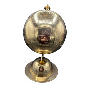 Globe terrestre décoratif Golden Globe, style antique, pour la maison, le bureau ou la salle d'étude - Product Image 3