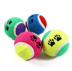 Giocattolo masticabile del cane giocattolo indistruttibile della palla di Tennis della peluche del giocattolo indistruttibile del cane - Product Image 3