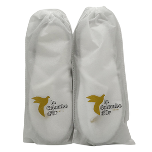 Pantuflas de Hotel de Lujo Modernas de Felpa de Coral Blanca, Pantuflas de Spa de <span class=keywords><strong>5</strong></span> Estrellas con Suela Antideslizante, Punta Cerrada, Desechables, Suaves y Cómodas, con Logotipo Personalizado - Product Image 2