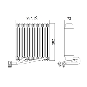 Evaporador de CA del sistema de aire acondicionado automático del coche del mercado de accesorios para TRAIL ENVOY <span class=keywords><strong>BLAIER</strong></span> OEM 1563383 52498635 - Product Image 4