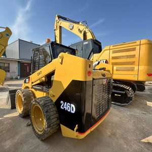 Chargeur sur pneus Cat 246D d'occasion à bas prix Charge nominale de 6 tonnes avec moteur et composants de la boîte de vitesses - Product Image 5