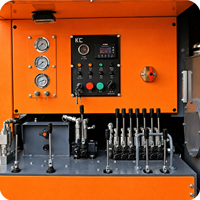 Foreuse rotative DTH pour puits d'eau et couches rocheuses, équipement de forage profond portable à moteur diesel, boîte de vitesses, profondeur de forage 21m, occasion
