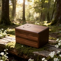 Cercueils pour animaux de compagnie en bois massif, luxe moderne, biodégradables, et rangement pour cendres de chat/chien, fournitures funéraires commémoratives
