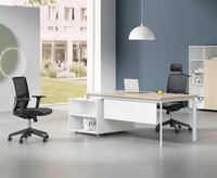 Scrivania Direzionale di Lusso Moderna e Contemporanea in Legno per Ufficio CEO