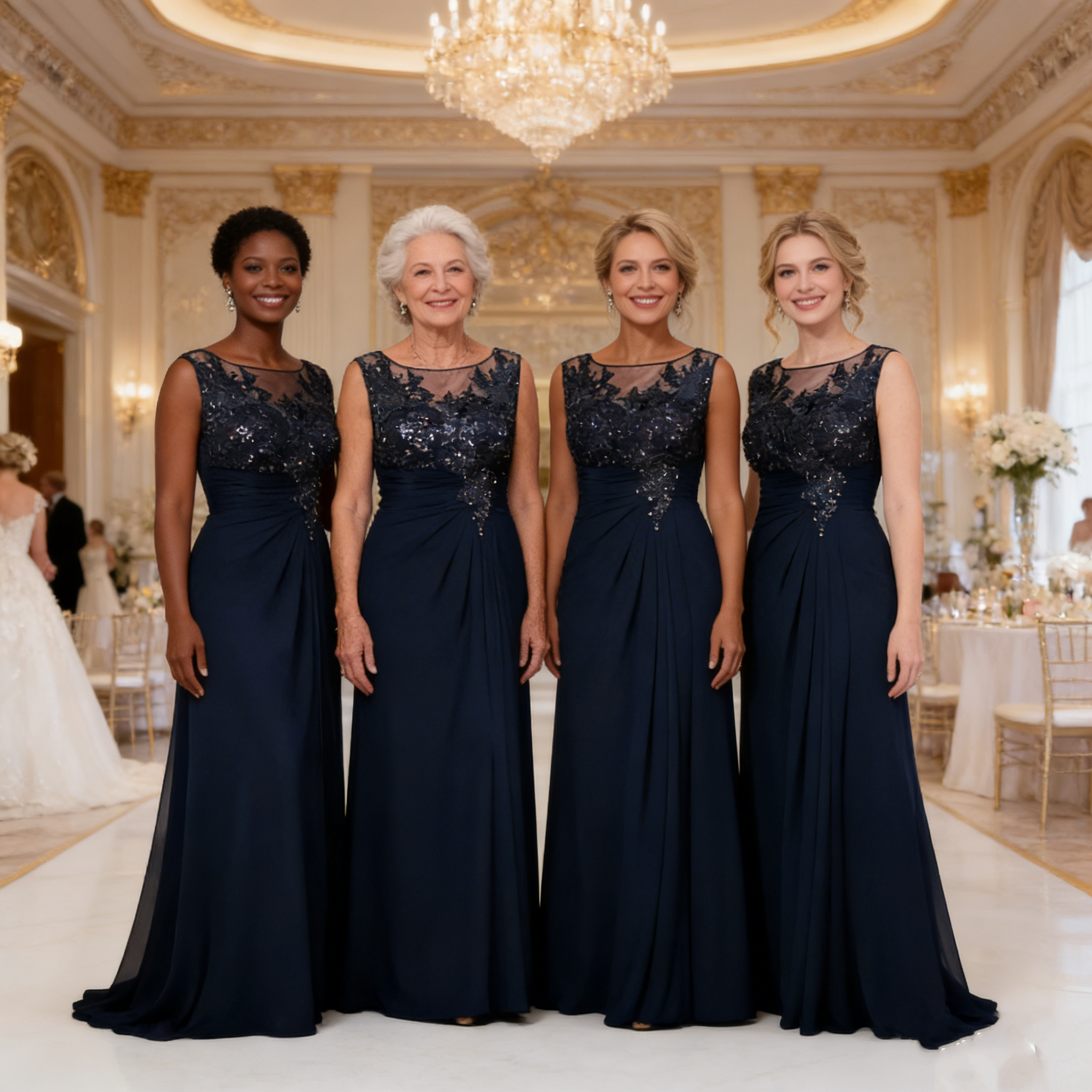 princess polly baby blue dress Shop Online Navy Brides Maid Dresses Elegant Floor-Length Design