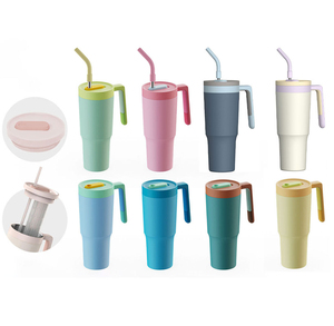 Vaso Térmico de Viaje Hong Ling de 40 oz con Asa y Tapa, Apto para <span class=keywords><strong>Lavavajillas</strong></span>, Aislamiento de Acero Inoxidable 304, para Mujer - Product Image 6
