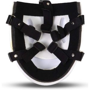 Máscara CAFELE High Rise Invasion, Máscara de PVC Blanca con Sonrisa, Media Cara, para Cosplay de Anime, Disfraces de Halloween - Product Image 3