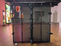 InVisia Module 1000x1000mm Haute fiabilité et transparence Intégration transparente Grille Mesh Location Écran d'affichage LED