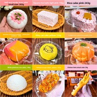 Jouet anti-stress en silicone souple en forme de gâteau crème-mousse, personnalisé, style TK, jouet comestible en forme de gâteau
