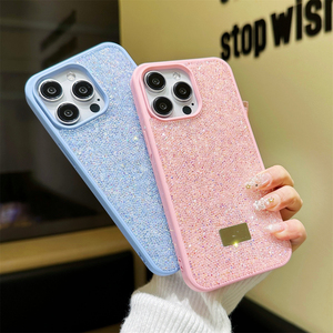 Custodia per cellulare di lusso di alta qualità con glitter, cristalli e logo, interamente tempestata di diamanti, per 16 15 <span class=keywords><strong>Pro</strong></span> 14 13 12 <span class=keywords><strong>11</strong></span> <span class=keywords><strong>Pro</strong></span> <span class=keywords><strong>Max</strong></span> - Product Image 2