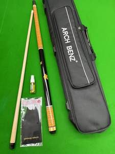 Кий для пула Peri SY04 Series Standard Speed 1/2 Split Club Center Joint, гравированный, из клена, с большой головкой, графитовый шафт, китайский, для игры в бильярд (черный) - Product Image 2