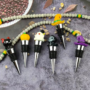 Halloween Wine Stopper Set Plastic Sealing Bottle Stoppers For Wine Bottles Party Decor - Product Image 1