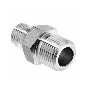 Ống nước vật liệu kết nối đường ống và phụ kiện Hex núm vú Adapter nam NPT thép không gỉ 304 ren Phụ Kiện đường ống - Product Image 2