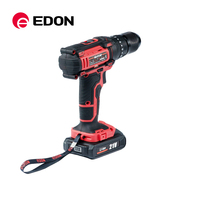 Perceuse à percussion électrique sans fil industrielle EDON Portable Torque 30 N.M avec batterie lithium rechargeable