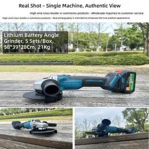 Kit d'outils électriques sans fil 18V, meuleuse d'angle, clé à chocs, perceuse à percussion, compatible avec la batterie <span class=keywords><strong>Makita</strong></span>, 2x5.0Ah + chargeur + sac - Product Image 2