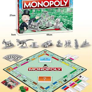 Juego de Mesa Personalizado para Niños, Mundo de las Propiedades, Juego de Mesa en Inglés, Juego de Mesa Familiar, Juego de Cartas, Monopolio - Product Image 1