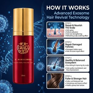 Sérum professionnel aux exosomes pour la croissance des cheveux, réparation du cuir chevelu, anti-chute, soin nourrissant professionnel - Product Image 3