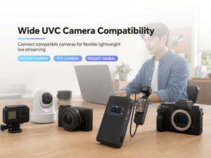 Codificador Portátil de Transmisión en Vivo 5G, Transmisor de Video HD HEVC AVC Ligero con Agregación de Red de 8 Enlaces, USB-C para Transmisión en Vivo - Product Image 3
