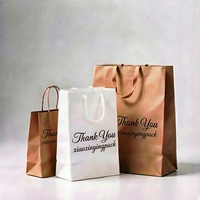 Lebensmittelverpackungen und Tee-Verpackungen Braune Kraftpapiertüten Einkaufs- und Liefertüten mit Griffen