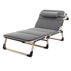 Lit pliant avec accoudoirs, pour patio et camping, <span class=keywords><strong>deux</strong></span> <span class=keywords><strong>en</strong></span> <span class=keywords><strong>un</strong></span> - Product Image 1