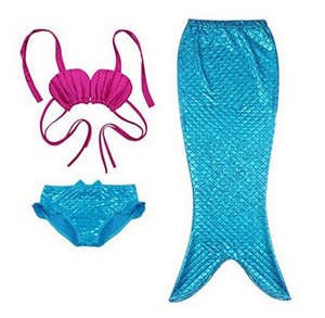 Venta al por mayor caliente playa sirena cola disfraz niños Niña <span class=keywords><strong>3</strong></span> piezas traje <span class=keywords><strong>de</strong></span> baño trajes <span class=keywords><strong>Halloween</strong></span> Cosplay <span class=keywords><strong>disfraces</strong></span> para niñas niños - Product Image 5