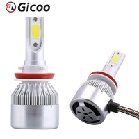 Nuevo Sistema de Iluminación Automotriz Superbleds, Faro Delantero con Chip LED COB C6, 36W 7600LM 6000K, Bombilla H1, DC9-32V, Luz Alta/Baja