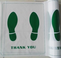 Tapis de sol de voiture jetables personnalisés impression de logo tapis de sol en papier de remerciement pour voitures