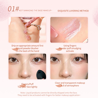 Fard à joues liquide minéral personnalisé en marque blanche avec formule longue tenue, couleur haute pigmentation, fini mat et protection solaire
