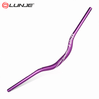 LUNJE Manubrio De Bicicleta Bicycle Parts Rise 25/55mm pour Road Mountain Custom Handlebar 31.8mm Mtb Handlebar 780mm