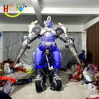 Costume gonflable géant personnalisé, costume de robot gonflable avec lumière LED