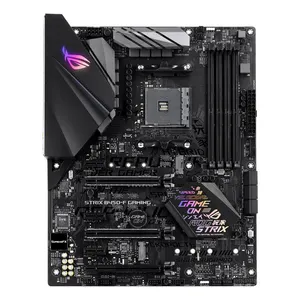 ASUS ROG STRIX B450-F GAMING Motherboard yang digunakan mendukung CPU generasi ke-2 AMD Ryzen dengan soket AM4 untuk memori 64GB DDR4