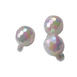 Plastic Resin 16mm Multi Faceted Pendant Beads Diamond Pattern Diy Jewelry Making Supplies <b>Car</b> <b>Ornament</b> Accessories Material - Product Image 5