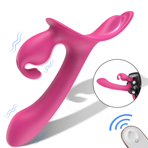 S-Hande Lesbischer Vibrator Realistischer Umschnalldildo mit Vibration G-Punkt-Stimulator Weicher Silikon Lesbischer Tragbarer Dildo - Product Image 2