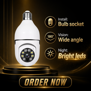 <span class=keywords><strong>Telecamera</strong></span> Lampadina E27 HD con Visione Notturna a Colori, Rotazione <span class=keywords><strong>360</strong></span>°, Wi-Fi Wireless, Audio Bidirezionale, Rilevamento Movimento, <span class=keywords><strong>Telecamera</strong></span> di Sicurezza Domestica - Product Image 4