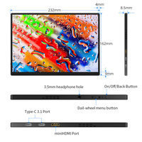Écran portable 10.5 pouces 1920x1280 LCM Display Extended Screen avec USB Type C H DMI INI pour sortie vidéo HD