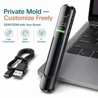 Enregistreur vocal 60H à moule exclusif, 1536 Kbps HD, suppression du bruit, double micro, dictaphone stylo USB, prise sonore panoramique à 360 degrés
