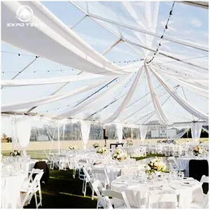 Wasserdichtes großes großes Outdoor-Event Klares Dach Transparentes Hochzeits zelt Klares Zelt