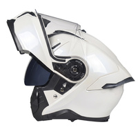Casque de moto à visière relevable en gros d'usine avec Bluetooth, pack cadeau, double visière, certifié DOT, doublure en coton, casques de motocross