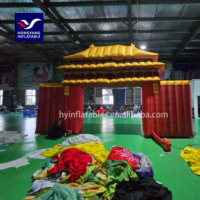 Arco de entrada inflable Qiankun Palace para publicidad gigante personalizado de fábrica