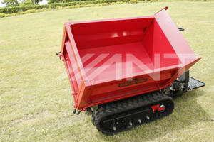 Mini Track Dumper Cargador de autodescarga hidráulico 1000kg Capacidad de carga pesada Power Barrow Bomba de BY1000-Piaton - Product Image 4
