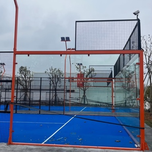 <span class=keywords><strong>Cancha</strong></span> de Pádel Panorámica Personalizada de 12 mm con Césped Artificial Premium y Cristal para Accesorios de Pádel - Product Image 3